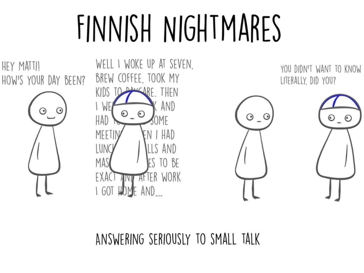 Kuvakaappaus Finnish Nightmares -sarjakuvista.