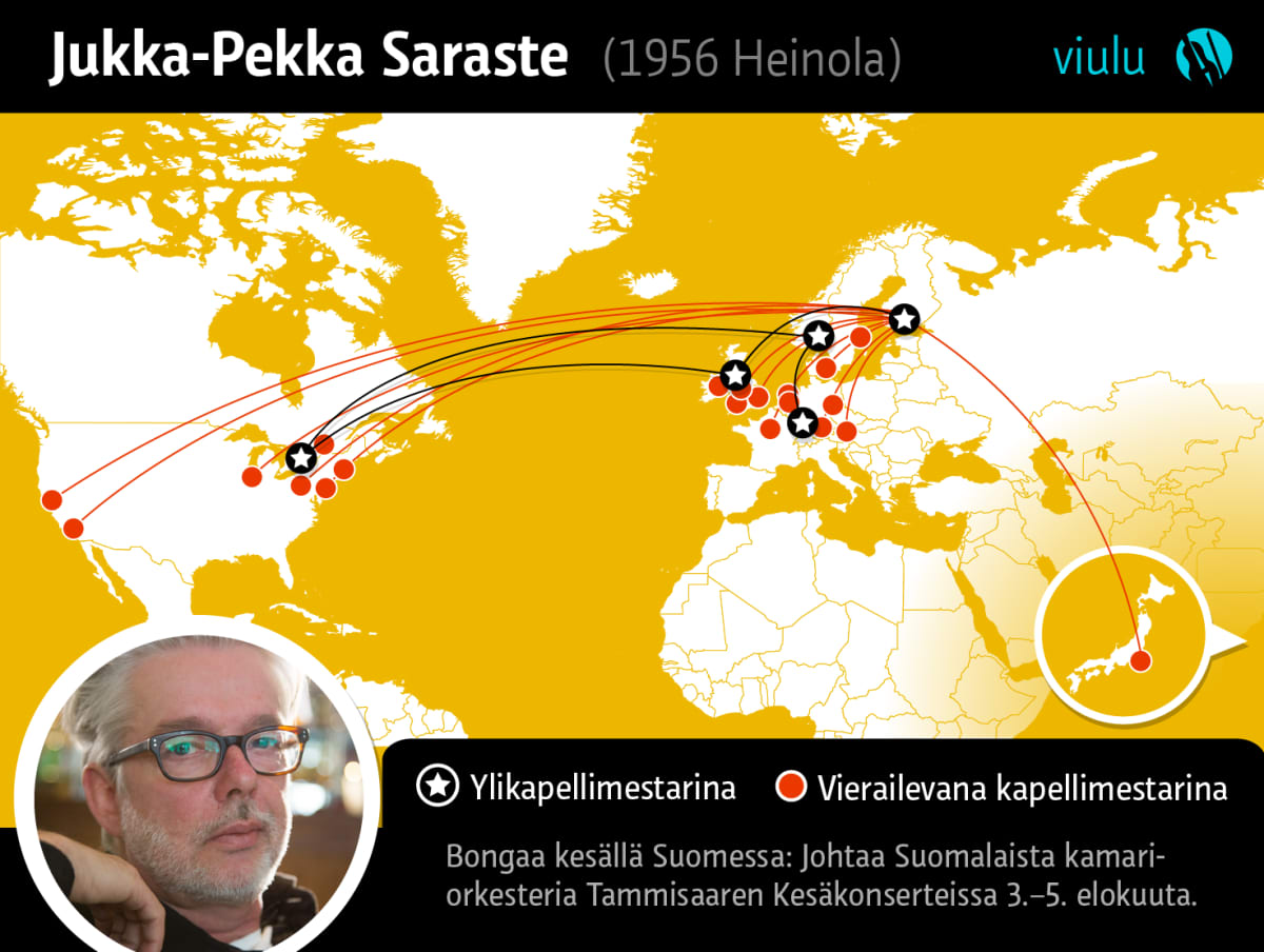 Katso kartasta – Näin suomalaiset kapellimestarit ovat valloittaneet  maailman | Yle Uutiset