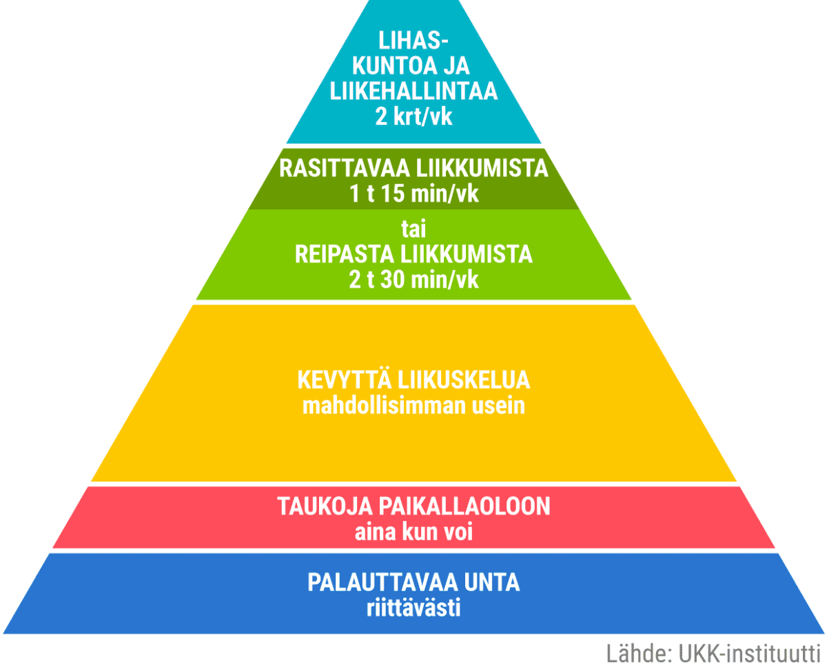 Liikuntasuosituspyramidi
