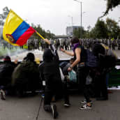 Mielenosoitus Bogotassa, Kolumbiassa 21. marraskuuta.
