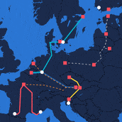 Uudet yöjunat Euroopassa
