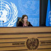 YK:n Libyan erikoisedustaja Stephanie Williams.