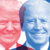 Republikaanien presidenttiehdokas Donald Trump ja demokraattien ehdokas Joe Biden.