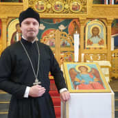 Ortodoksisen seurakunnan pastori Mikko Mentu.