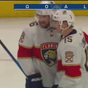 Mitä suomalaisherkkua! Anton Lundell kurittaa Detroitia Aleksander Barkovin esityöstä