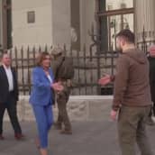 USA:n edustajainhuoneen puheenjohtaja Nancy Pelosi vieraili Kiovassa 