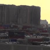 Beirutissa osa sataman viljasiiloista romahti sunnuntaina
