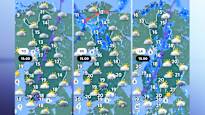 Torstaina suuressa osassa maata on puolipilvistä
