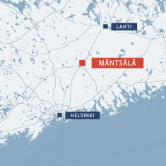 Mäntsälä kartalla.