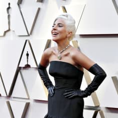 Lady Gaga saapumassa Oscar-gaalaan 24. helmikuuta.
