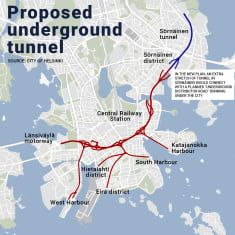 Proposed underground tunnel