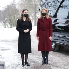 Suomen pääministeri Sanna Marin ja Viron pääministeri Kaja Kallas.