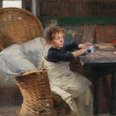 Kuvassa Helene Schjerfbeckin Toipilas