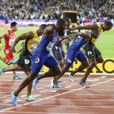 MAaliintulo Justin Gatlin Christian Coleman Usain Bolt