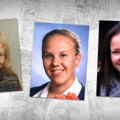 Poliisin välittämät kuvat kolmesta kadonneesta: Piia Ristikankare, Raisa Räisänen ja Riina Mäkinen.