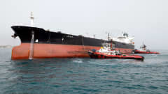 Iranilainen öljytankkeri Persianlahdella.