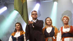 Juha Sipilä keskustan puoluekokouksen avajaisissa Sotkamossa