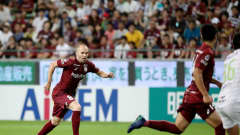 Andres Iniesta debytoi Japanin A-liigassa heinäkuussa.