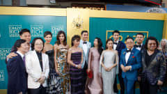 Crazy Rich Asians -elokuvan näyttelijöitä elokuvan ensi-illassa Hollywoodissa 7. elokuuta 2018.