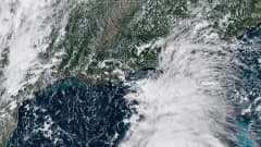 Satelliittikuva Floridaa lähestyvästä hurrikaani Michaelista.