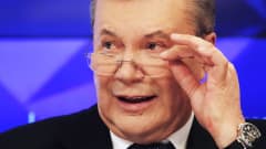 Ukrainan entinen presidentti Viktor Janukovitš puhui Moskovassa 6. helmikuuta.