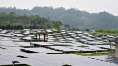 Aurinkokennoja Taiwanissa.