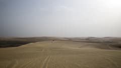 Saudi-Arabian ja Qatarin välinen raja-alue on suurimmaksi osaksi aavikkoa. 