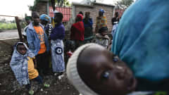 Nämä kongolaispakolaiset pakenivat Ruandan puolelle keväällä 2012. 