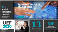 Kuvakaappaus Itä-Suomen yliopiston verkkosivuista.
