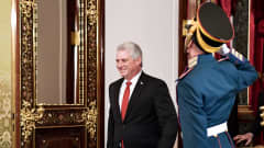 Miguel Díaz-Canel vierailee Moskovassa.