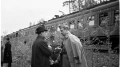 Ryti, Walden ja Mannerheim 4.6.1942 eli Mannerheimin 75-vuotispäivänä.