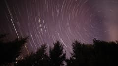 meteoriitteja taivaalla
