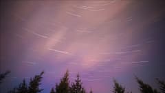 meteoriitteja taivaalla
