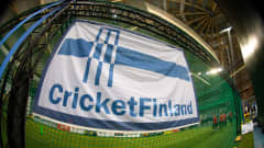 Suomen krikettimaajoukkueen lippu.