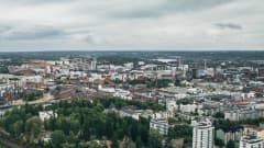 Ilmakuvaa Tampereelta.
