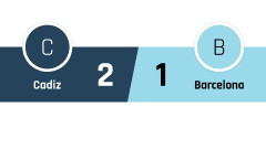 Cadiz - Barcelona 2-1