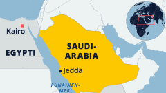 Kartta Saudi-Arabiasta