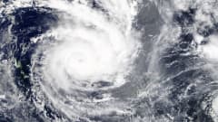 Satelliittikuva Fidžiä lähestyvästä sykloni Yasasta.
