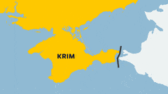 Kartta-animaatiossa Krim kuuluu vuoroin Ukrainalle ja vuoroin Venäjälle.