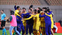 Barcelona juhlii cupin voittoa. 