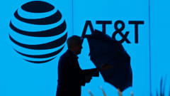AT&T:n logo yhtiön pääkonttorilla