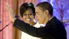 Michelle ja Barack Obama Valkoisessa Talossa 21.7.2009.