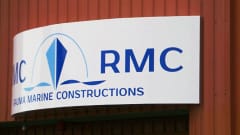 Rauman telakan, Rauma Marine Constructions -yhtiön, kyltti RMC