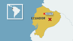Ecuadorin kartta.