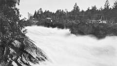 Imatrankosken ylittävä köysirata vuonna 1872-1881