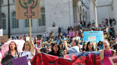 Kansainvälisen naistenpäivän marssi Los Angelesissa vuonna 2015.