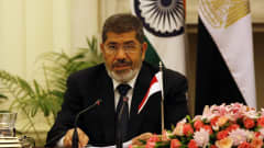 Egyptin entinen presidentti Mohammed Mursi Intiassa vuonna 2013.