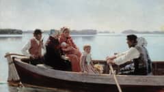 Albert Edelfeltin maalaus ristiäissatto