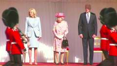 Bidenit tapasivat kuningatar Elisabetin