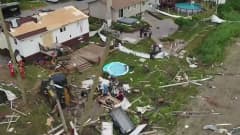 Tornado aiheutti tuhoa Kanadassa
